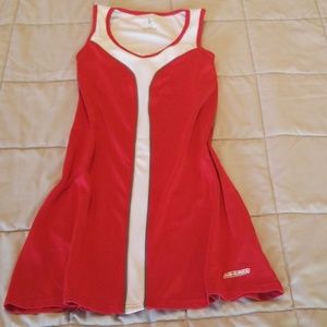 BalledeMatch Red Tennis Dress with Built In Bra